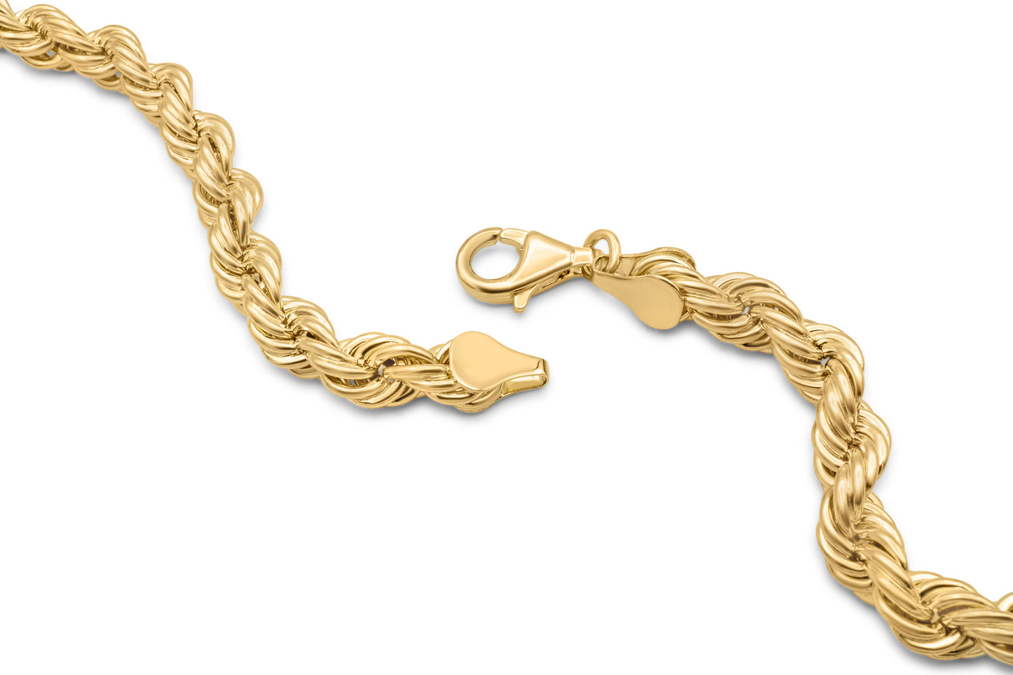 10K Gold Hollow Rope Chain 6mm