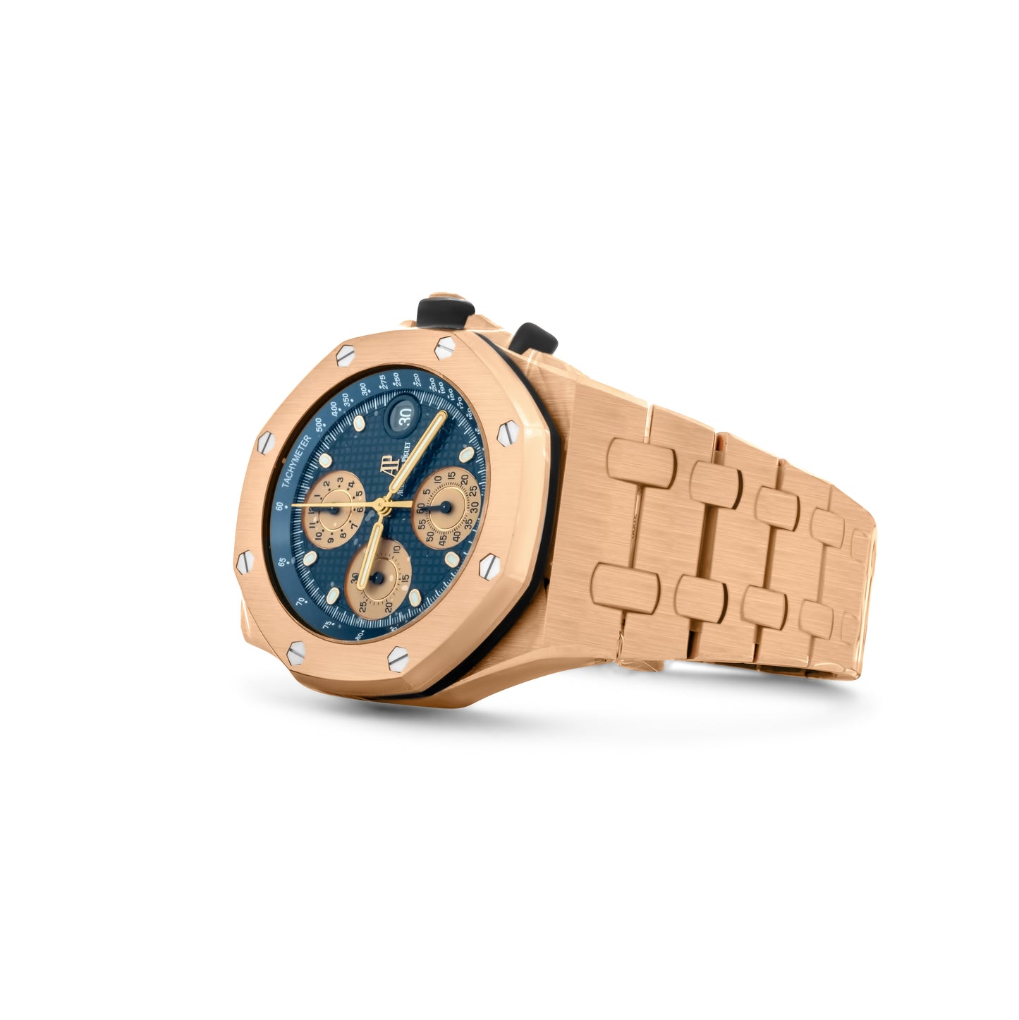 Audemars Piguet Royal Oak Offshore Chronograph, Rose Gold Blue Dial Ref. 26238OR.OO.2000OR.01