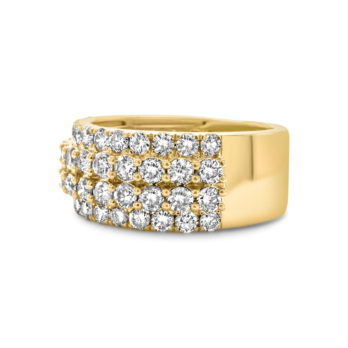 10k Yellow Gold Diamond Band Ring 2.50 ctw