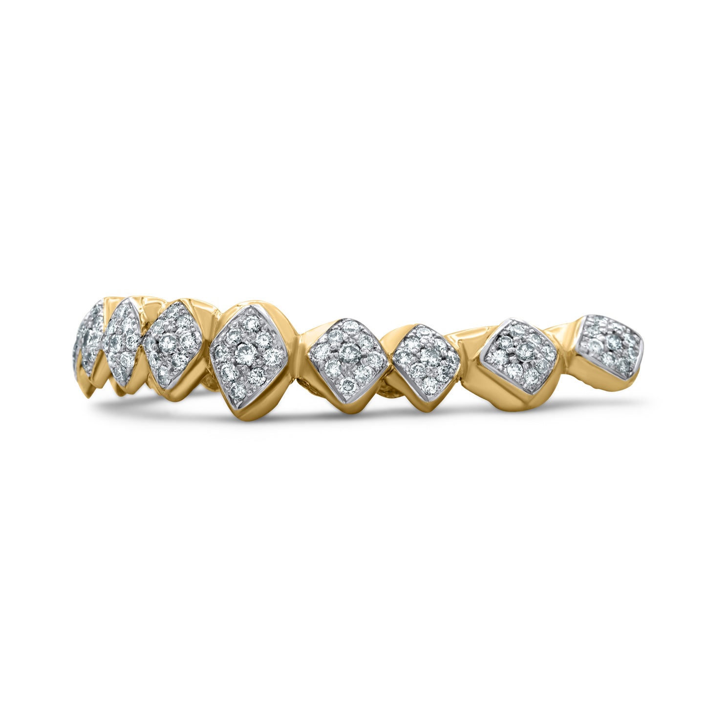 14K Yellow Gold Full Bottom Diamond (Bottom) Grill