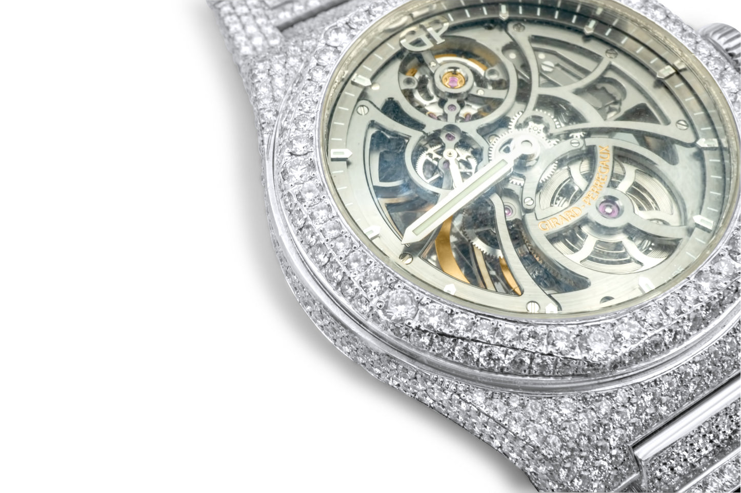 Girard Perregaux Laureato Skeleton Diamonds 27.00 ctw