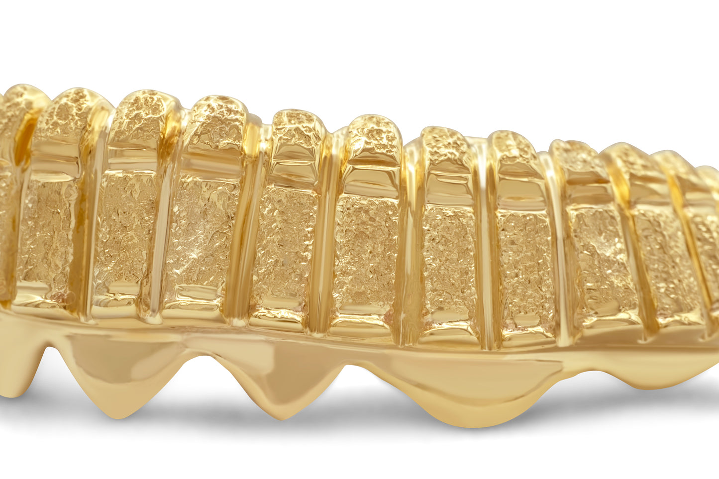 14K Yellow Gold Ammo Belt (Bottom) Grillz