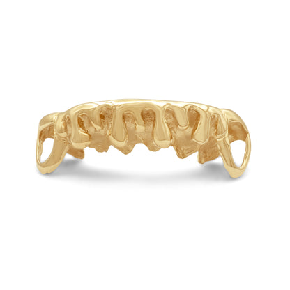 14K Yellow Gold Droplets (Bottom) Grill