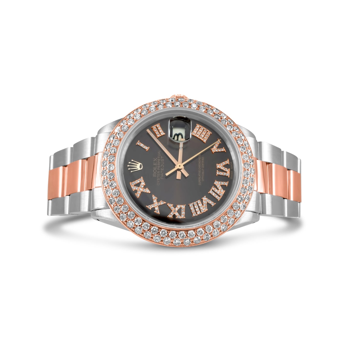 Rolex Date Just 36mm Stainless Steel Two-Tone 3.25 CTW