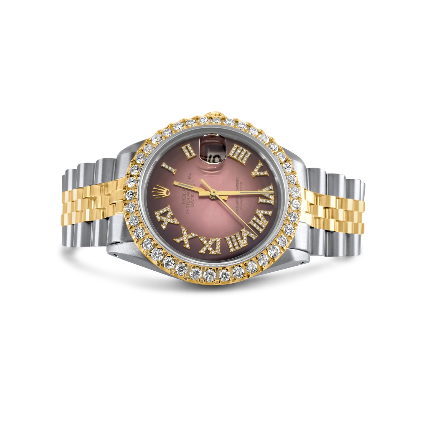 Diamond Rolex DateJust 36mm Stainless Steel 3.25 CTW