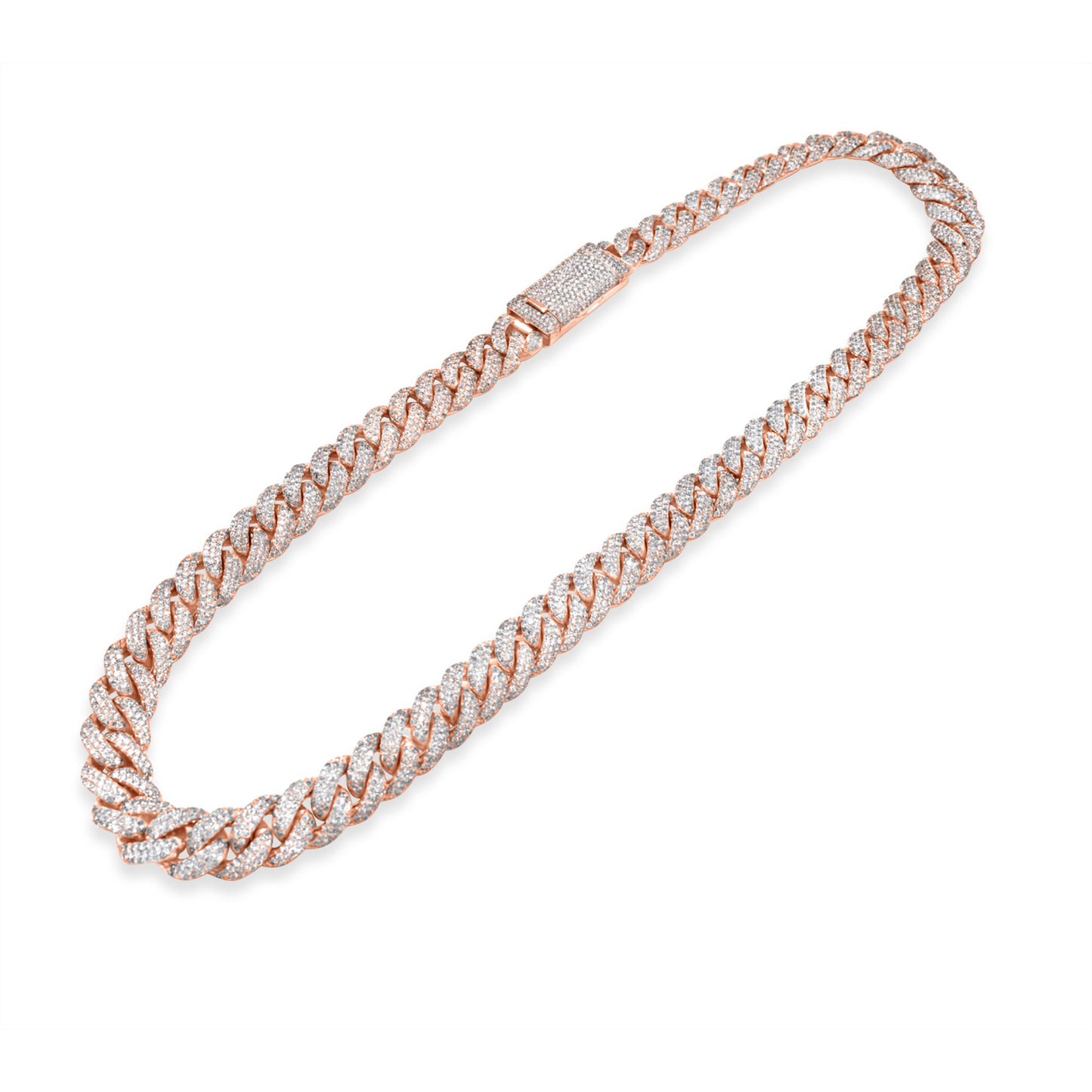 10k Solid Gold Diamond Cuban Chain 14.5mm 32.00ctw