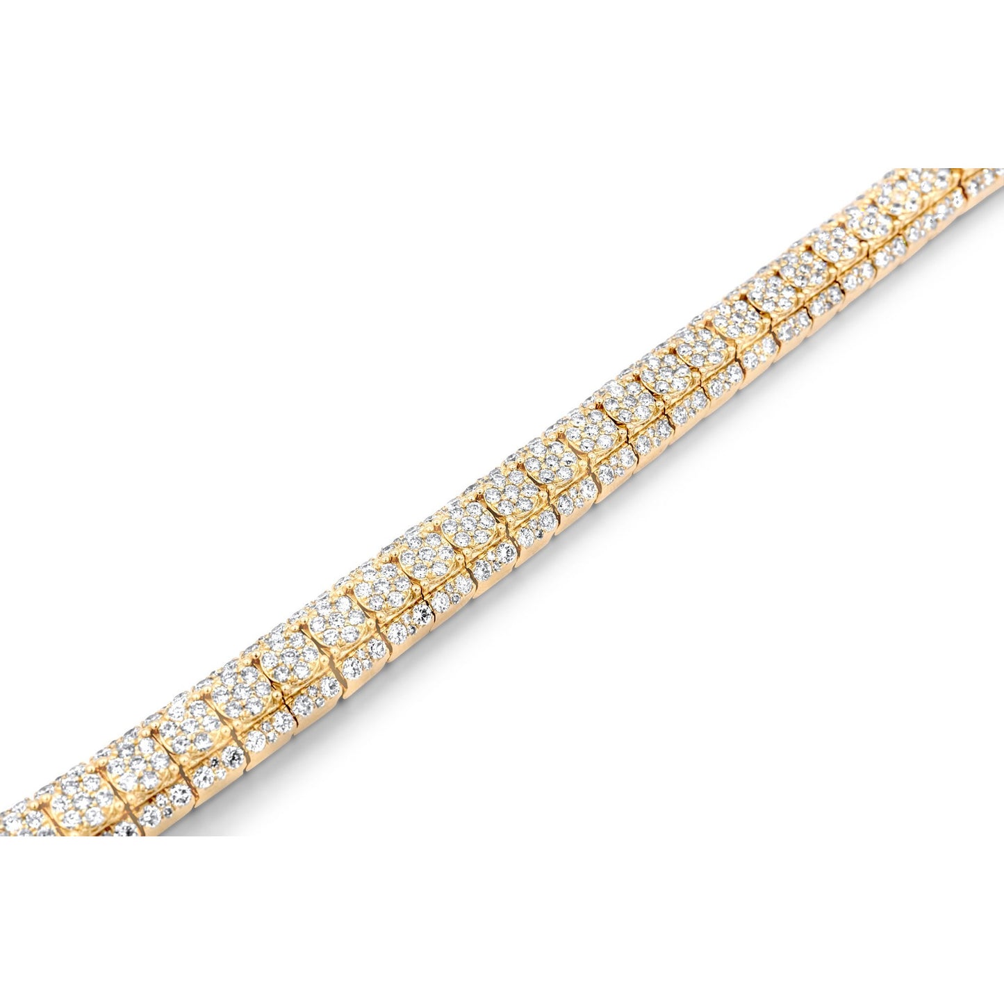 14k Yellow Gold Cluster Bracelet