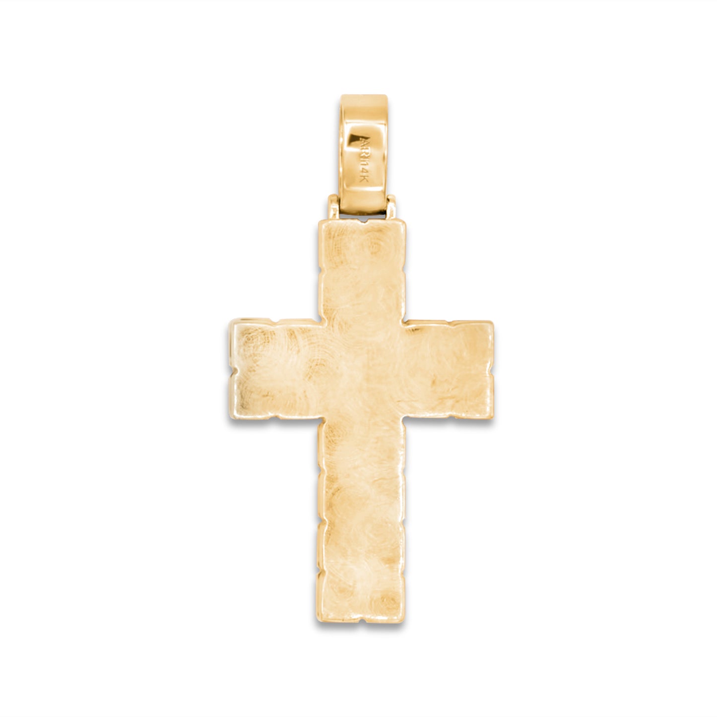 14k Diamond Baguette Cross 6.5ctw