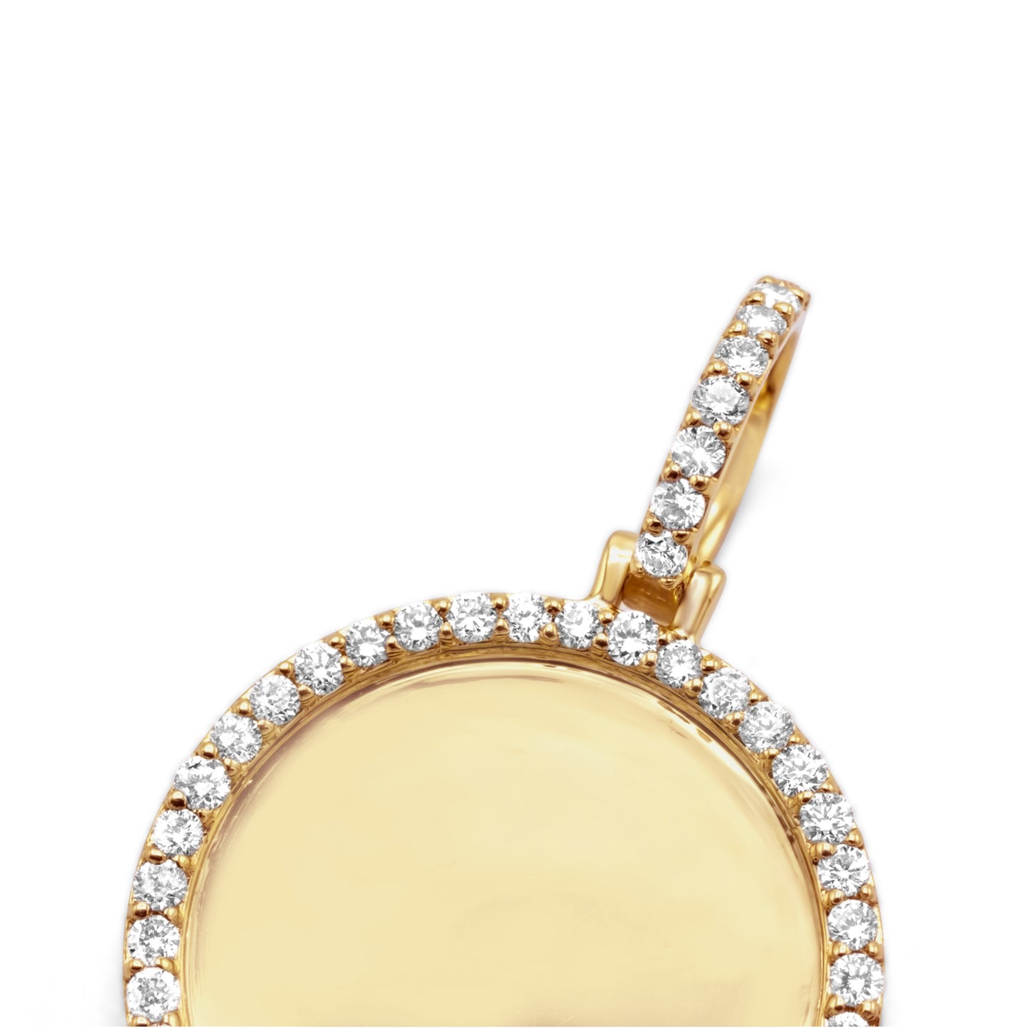 10K Yellow Gold Diamond Picture Pendant 1.00 ctw