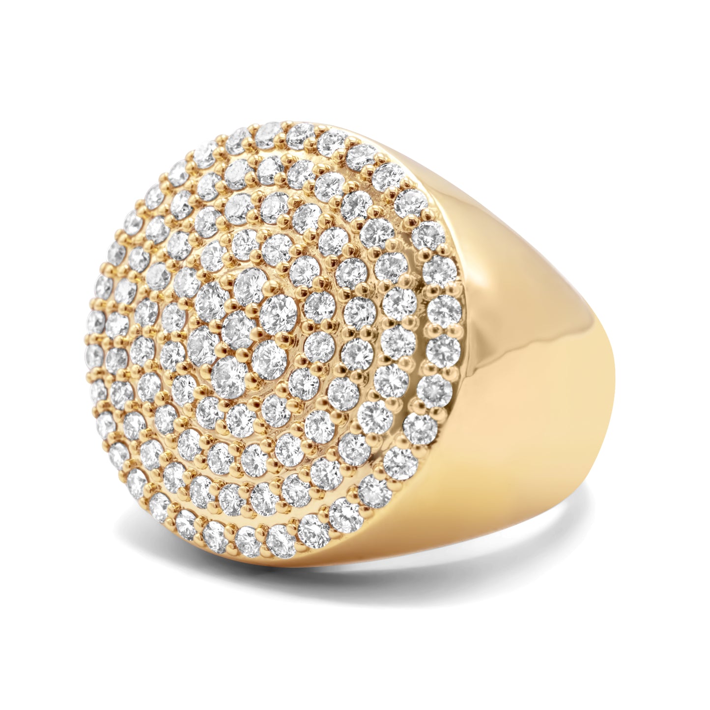 10k Yellow Gold Pinky Diamond Ring 1.83ctw