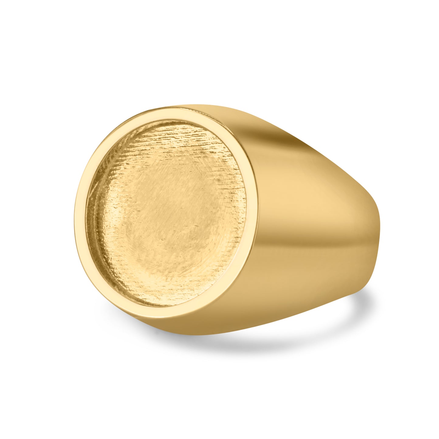 10K Solid Yellow Gold Picture Ring