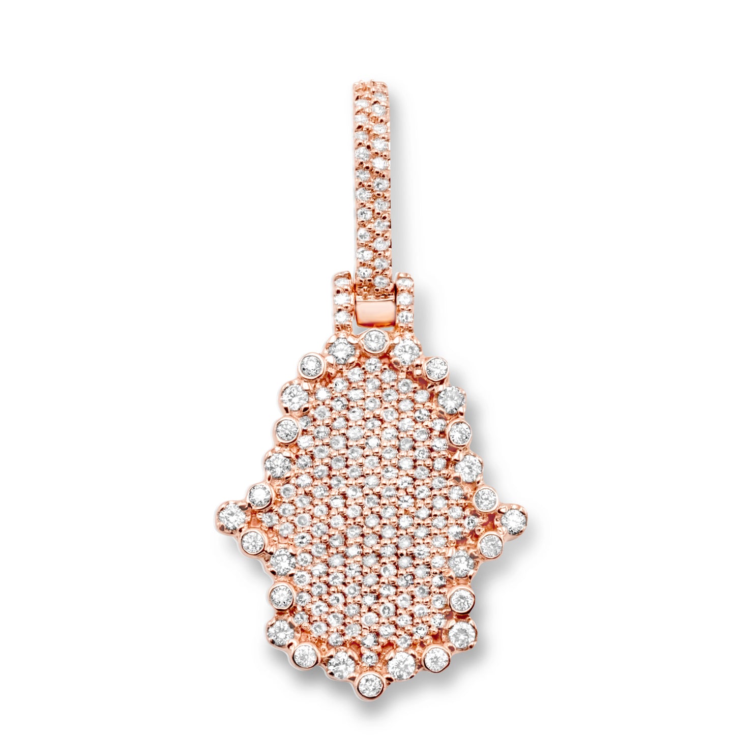 10k Rose Gold Diamond Hamsa 0.47ctw