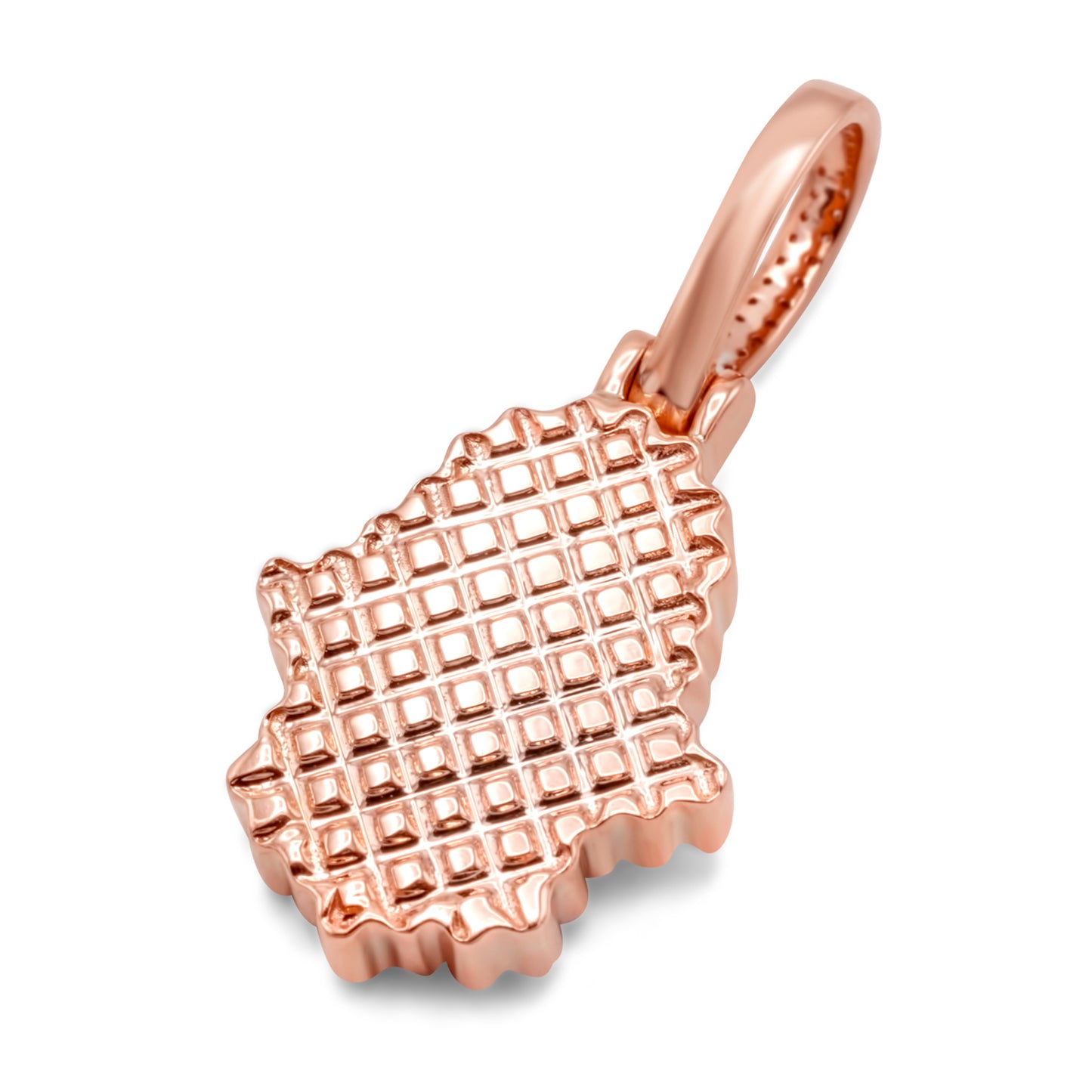 10k Rose Gold Diamond Hamsa 0.47ctw