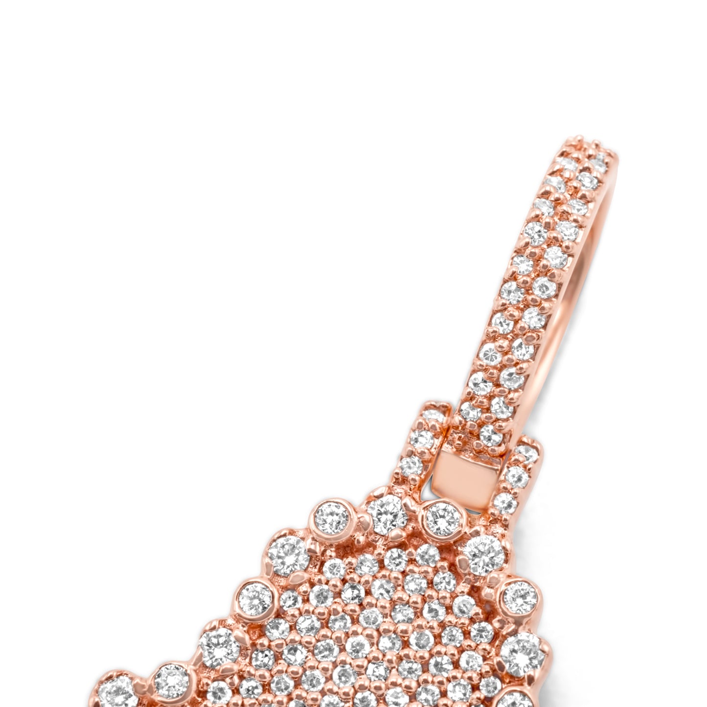 10k Rose Gold Diamond Hamsa 0.47ctw