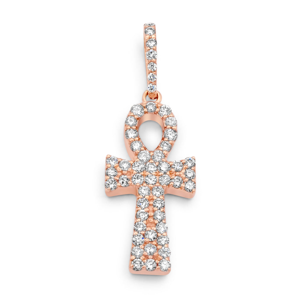 Rose gold store ankh pendant