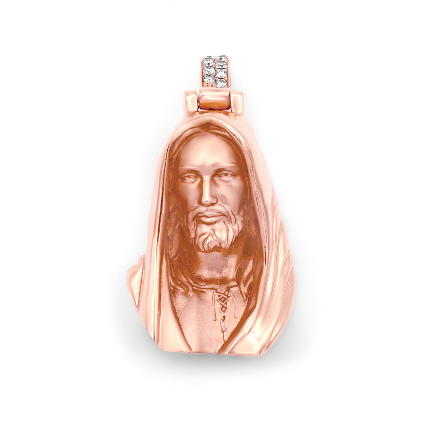 14k Solid Gold Jesus Head