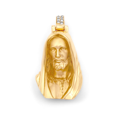 14k Solid Gold Jesus Head