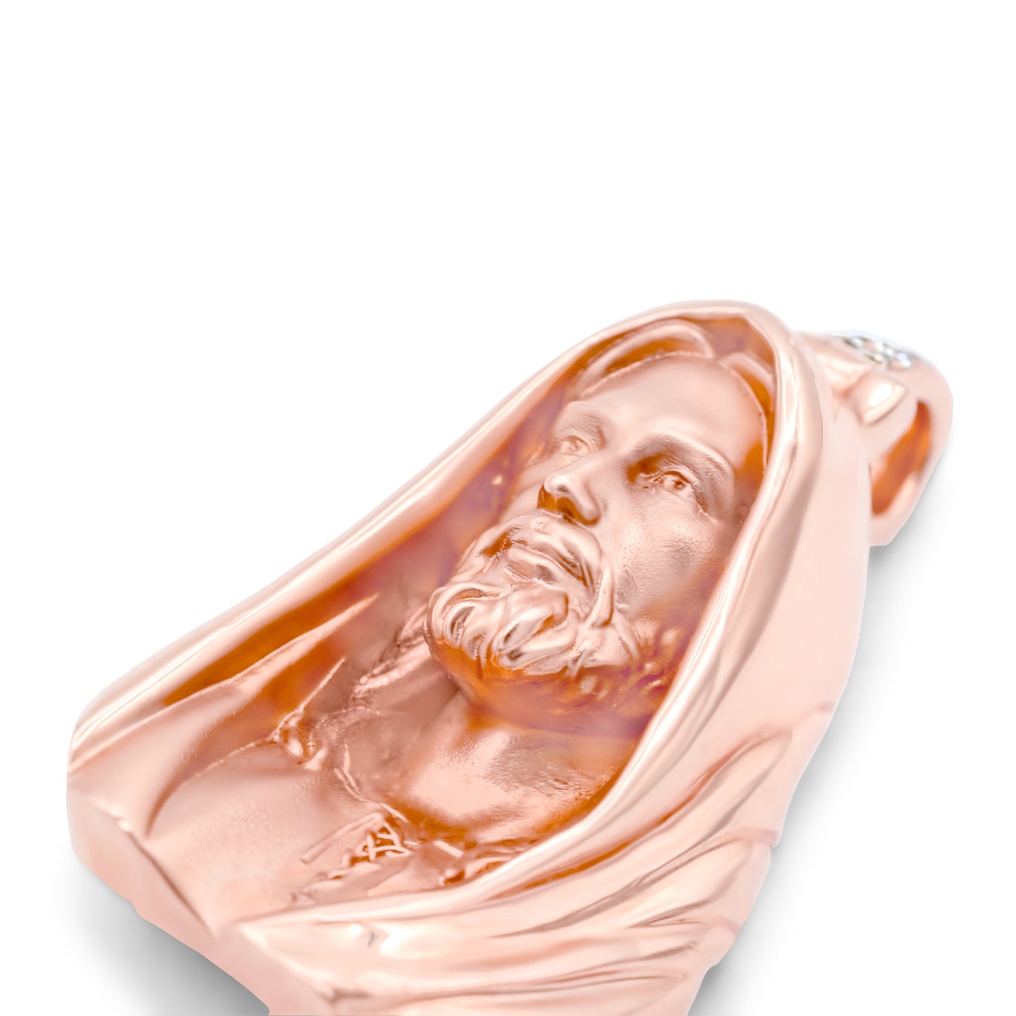 14k Solid Gold Jesus Head