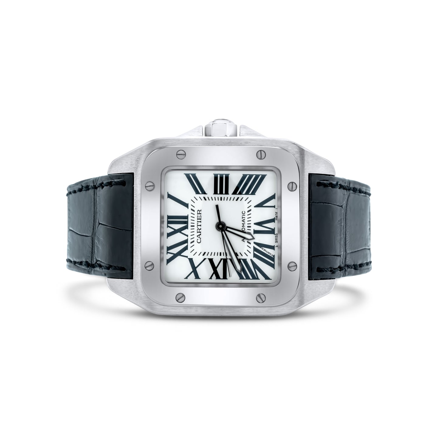 Cartier Santos 100XL with Alligator Band