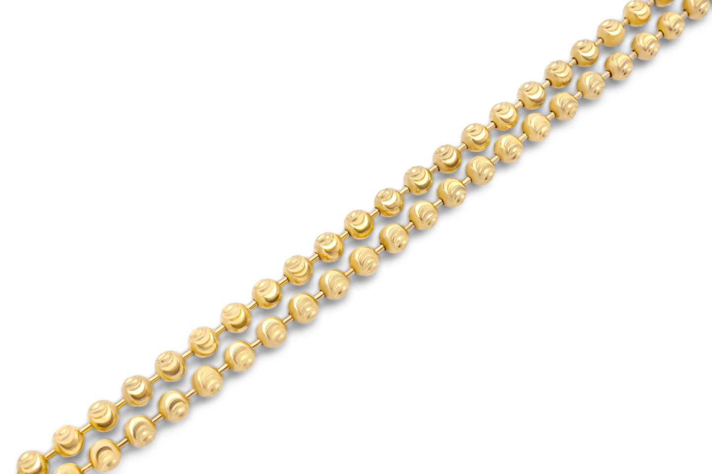 14k Solid Yellow Gold Ball Bead Chain 3mm