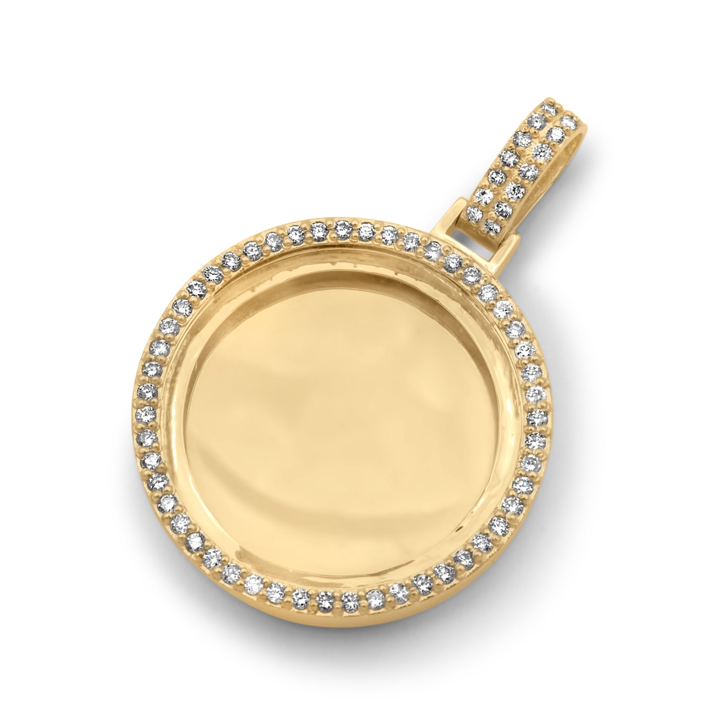 14K Solid Gold Diamond Picture Pendant 3.25ctw