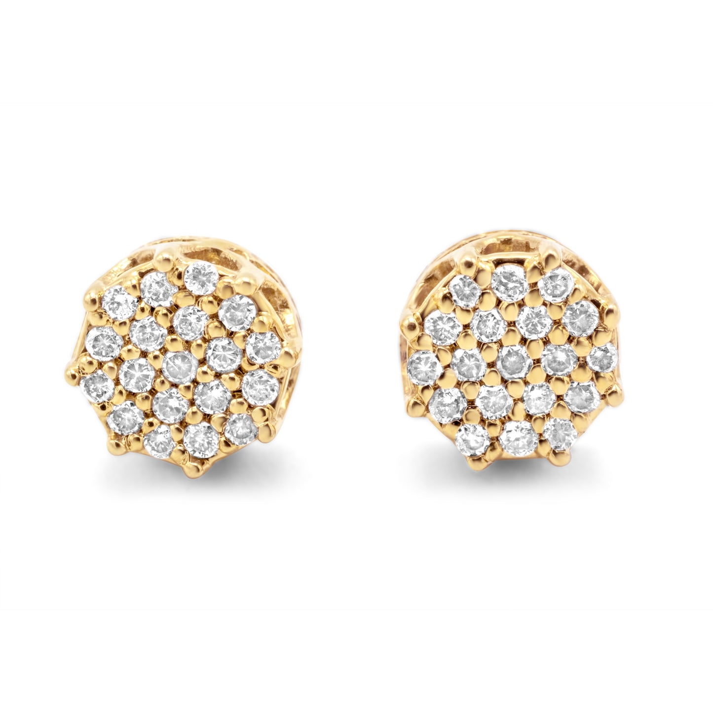 10k Yellow Gold Diamond Earrings 0.25ctw