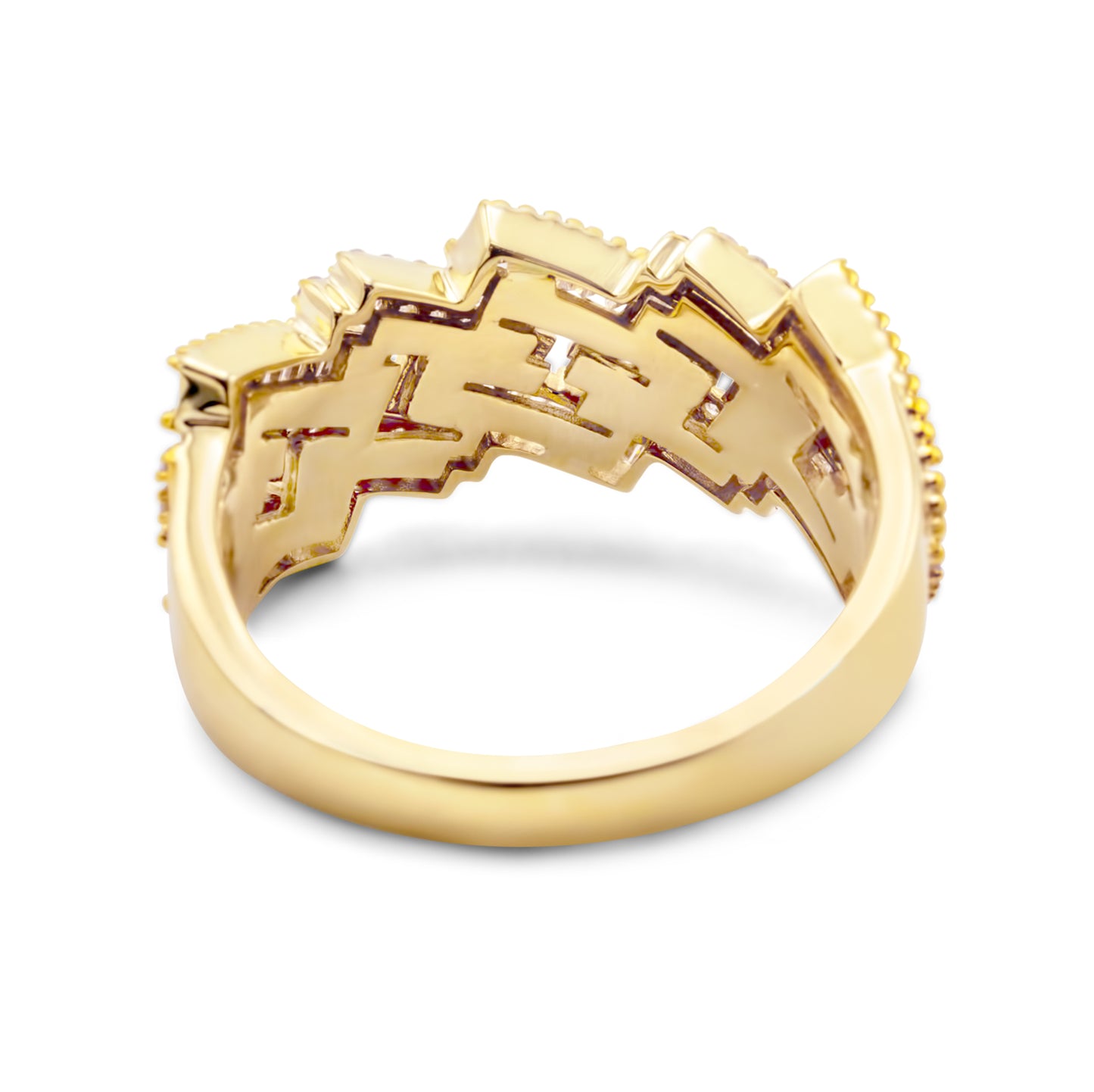 10k Yellow Gold Baguette Ring 1.15ctw