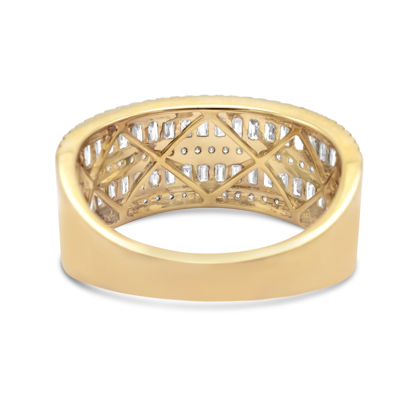 10k Yellow Gold Diamond Baguette Ring 1.46ctw