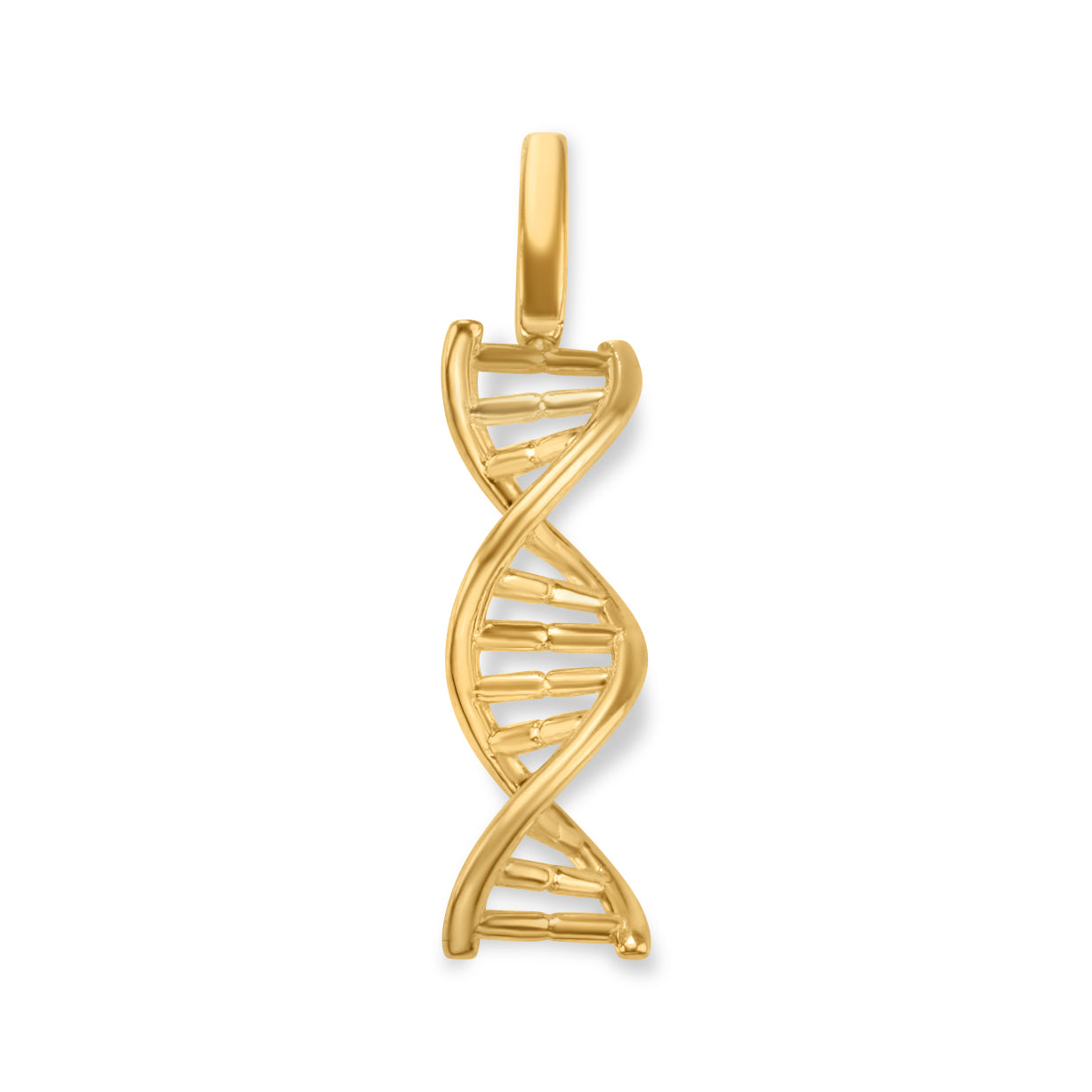 10K Yellow Gold DNA Spinning Pendant