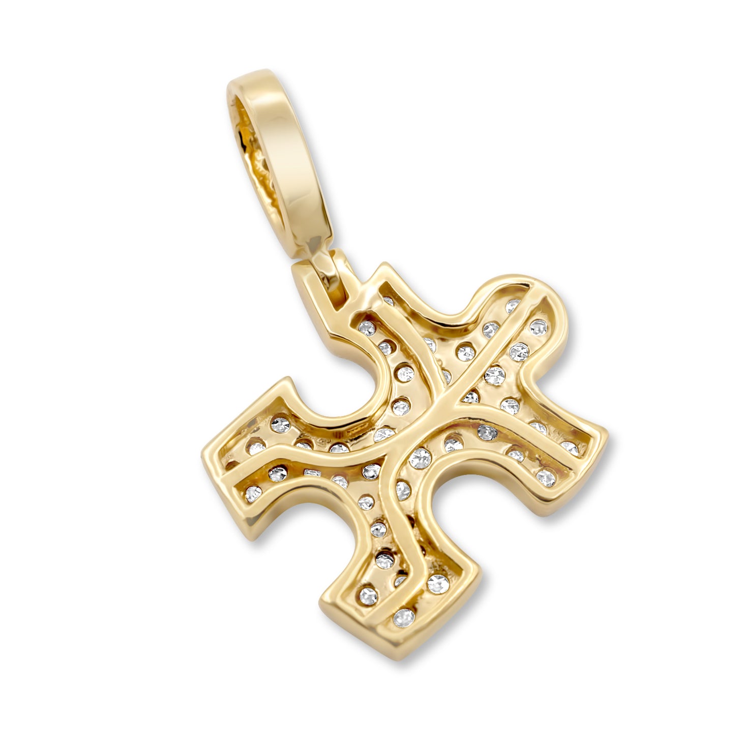 14k Yellow Gold Puzzle Pendant 0.47ctw