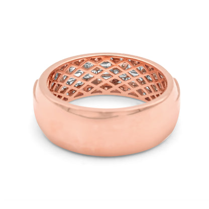 14k Rose Gold Baguette Diamond Ring 2.40ctw