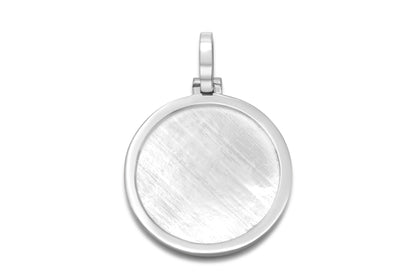 10k Solid Gold Circle Picture Pendant