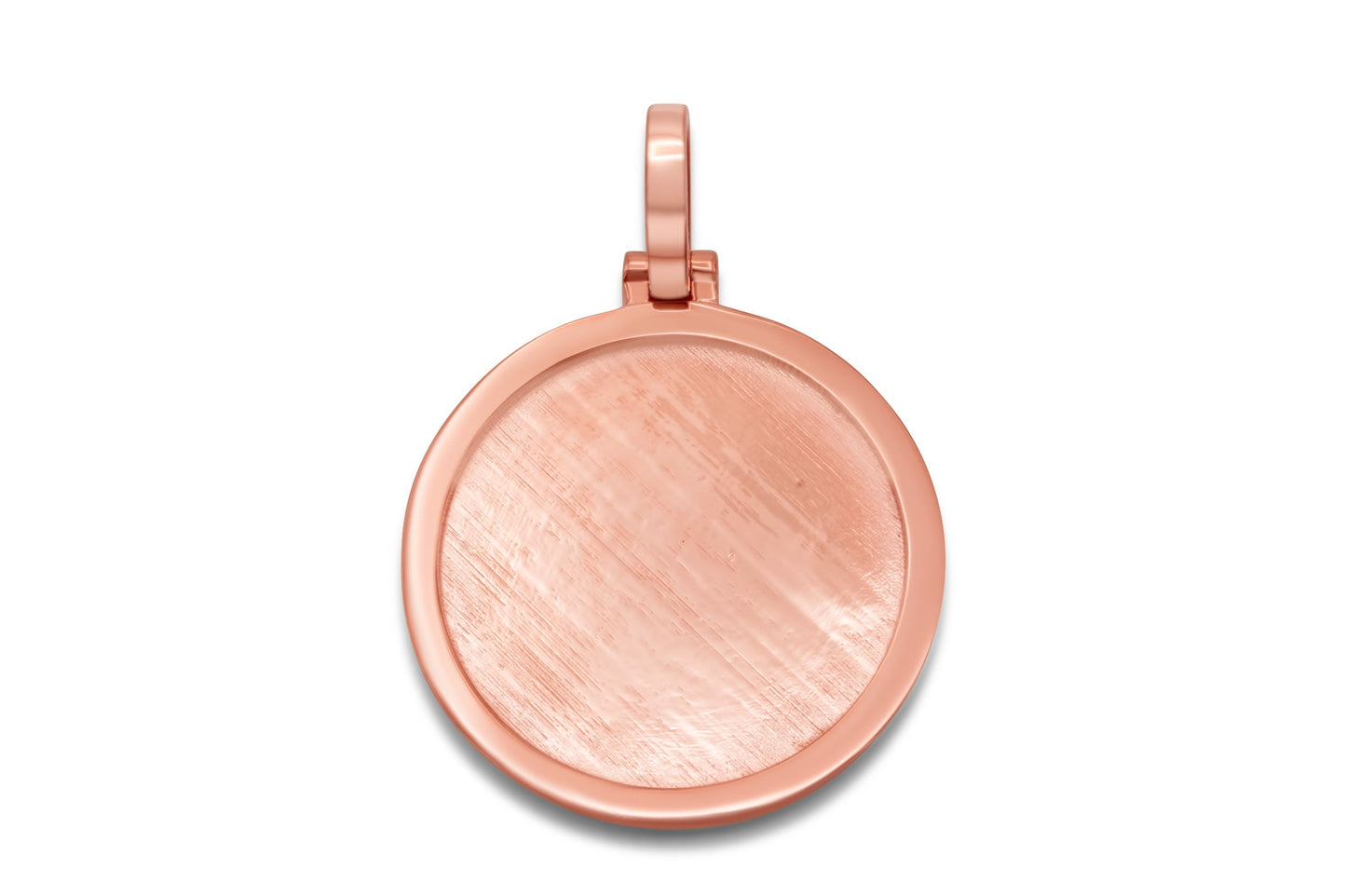 10k Solid Gold Circle Picture Pendant Micro