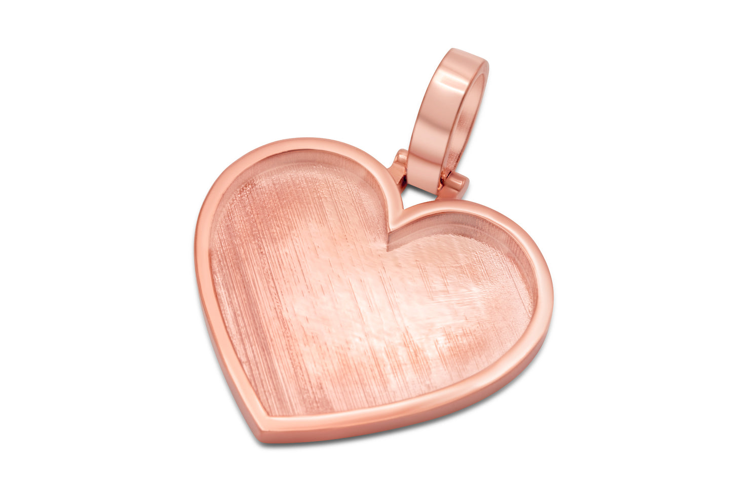 10k Solid Gold Heart Picture Pendant