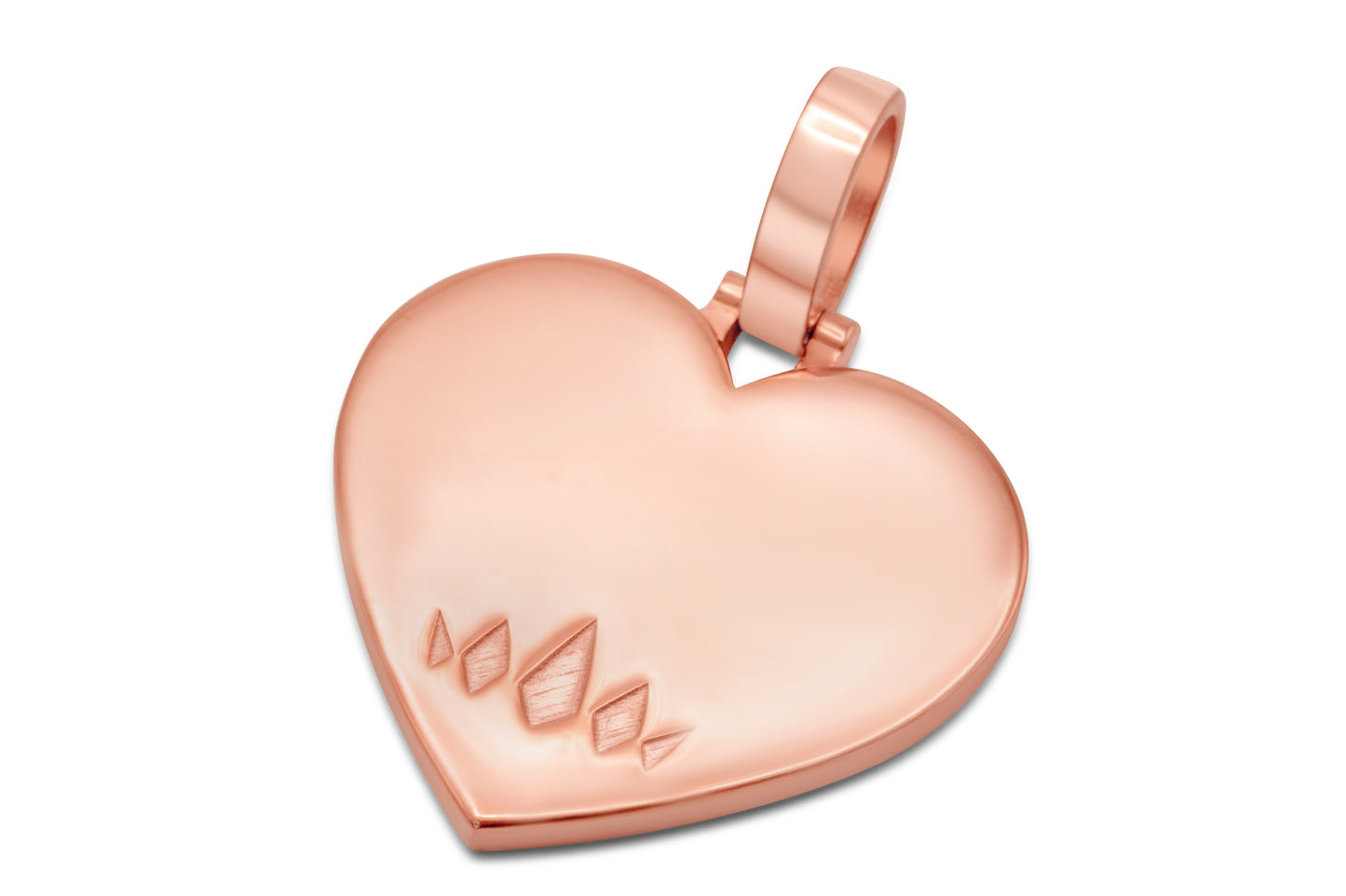 10k Solid Gold Heart Picture Pendant