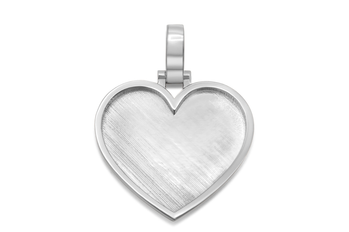 10k Solid Rose Gold Heart Picture Pendant