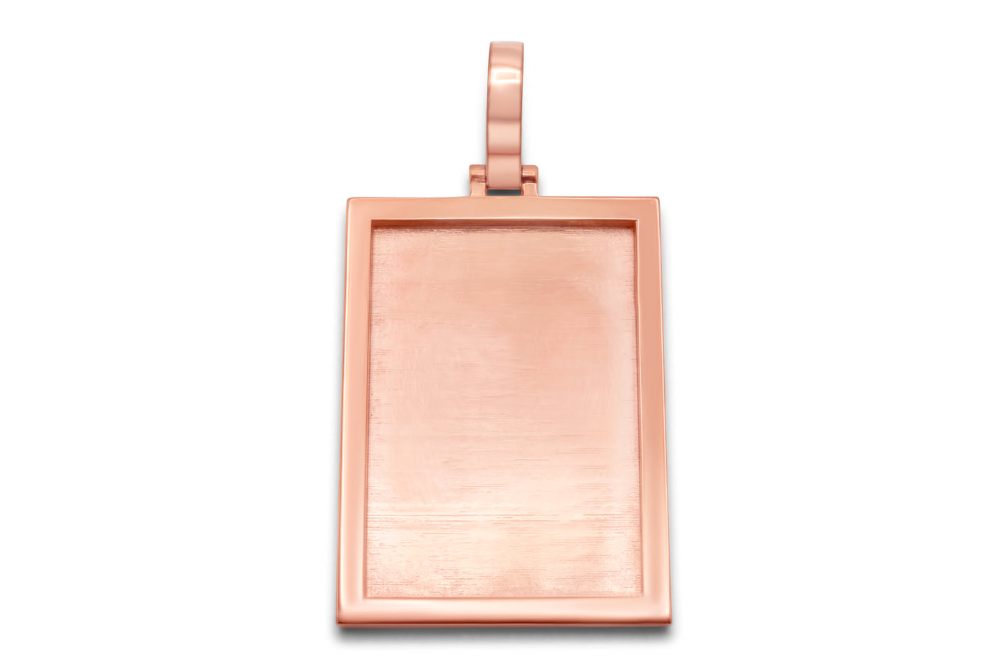 10k Solid Gold Rectangle Picture Pendant