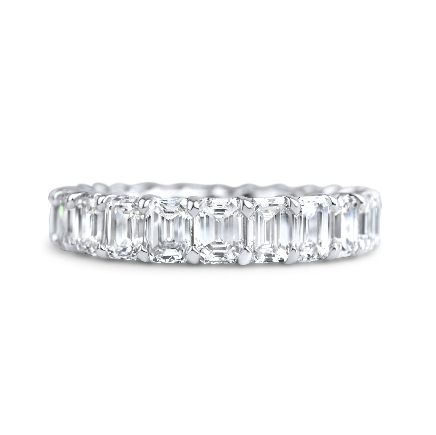 14k White Gold Diamond Eternity Band 4.78 ctw