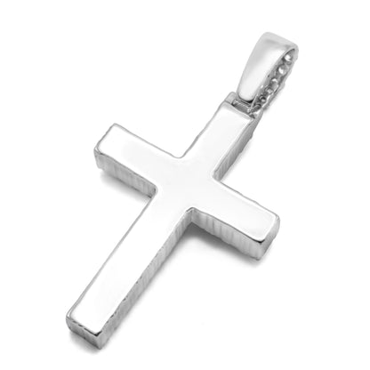 10K White Gold Cross Diamond Pendant 2.20CTW