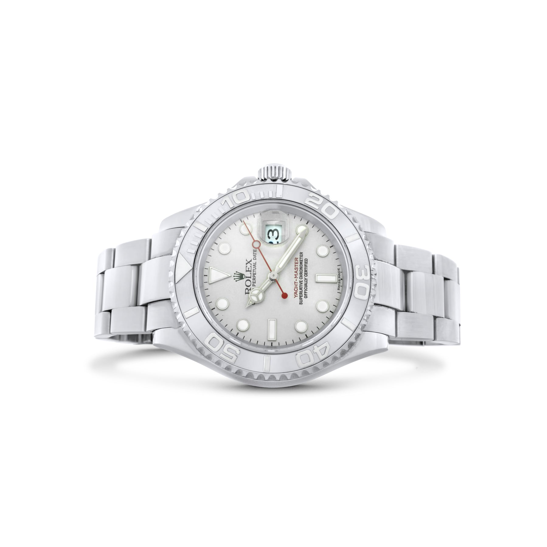 Ladies Rolex 29mm Platinum / Stainless Steel Yacht Master Watch