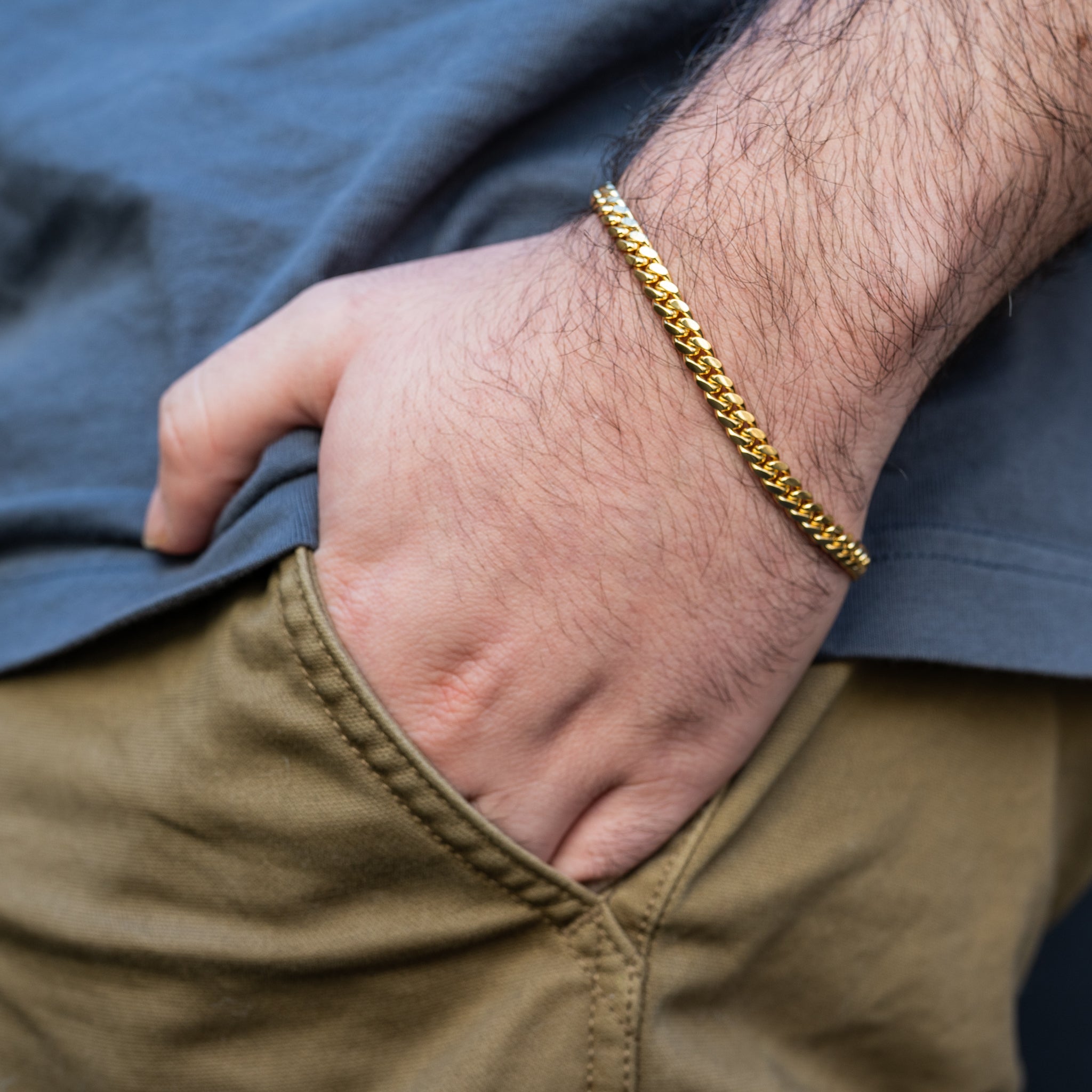 Mens gold Bracelet 2024 10k