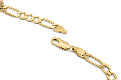 10k Gold Hollow Figaro Chain 5.0mm