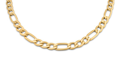 10k Yellow Gold Hollow Figaro Chain 6mm