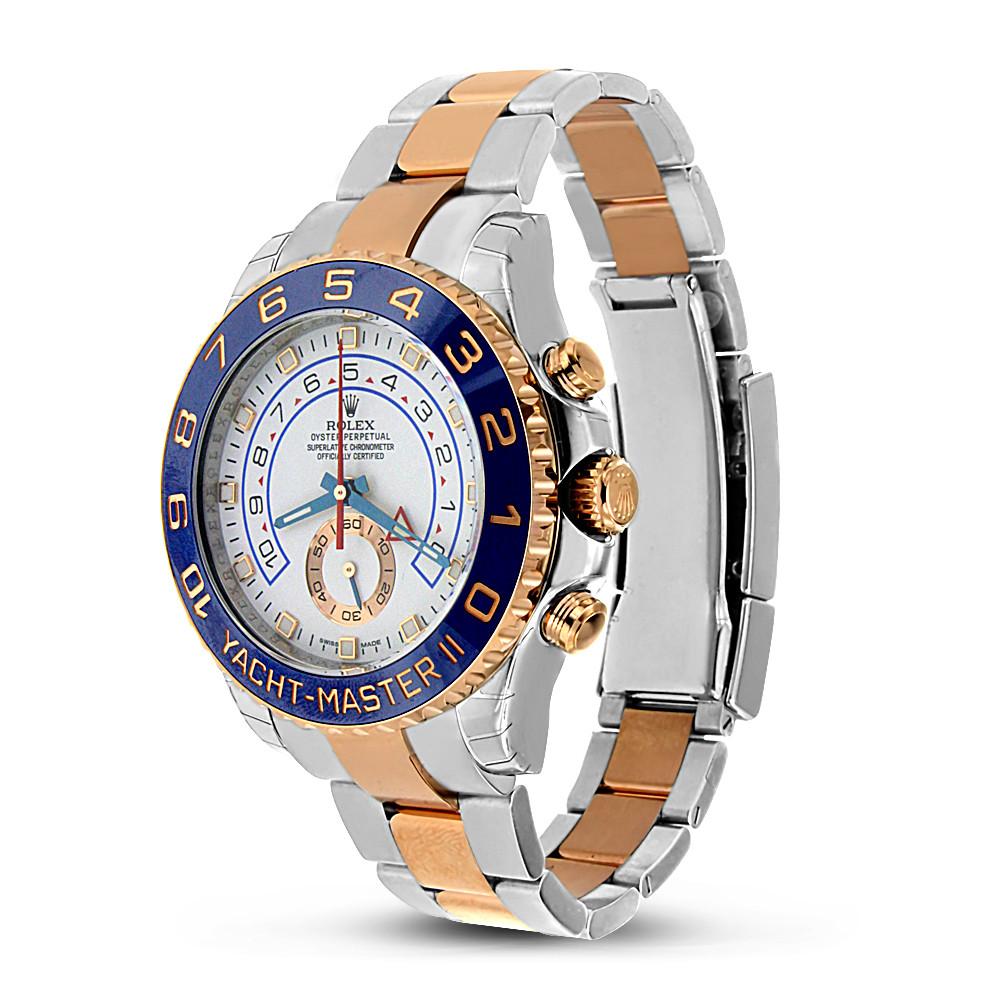 Rolex Yacht-Master II | Two-Toned Rose Gold and Steel | Men’s Rolex White Dial