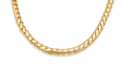 14K Yellow Gold Solid Franco Chain 6mm